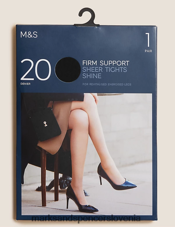 20 denier čvrste podporne hlačne nogavice Črna Marks & Spencer spodnje perilo uniseks 6T8F6X4422