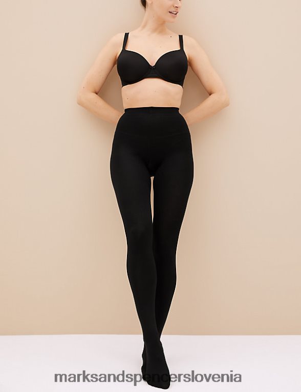 2pk 120 denier hlačne nogavice s senzorjem telesa Črna Marks & Spencer spodnje perilo uniseks 6T8F6X4468