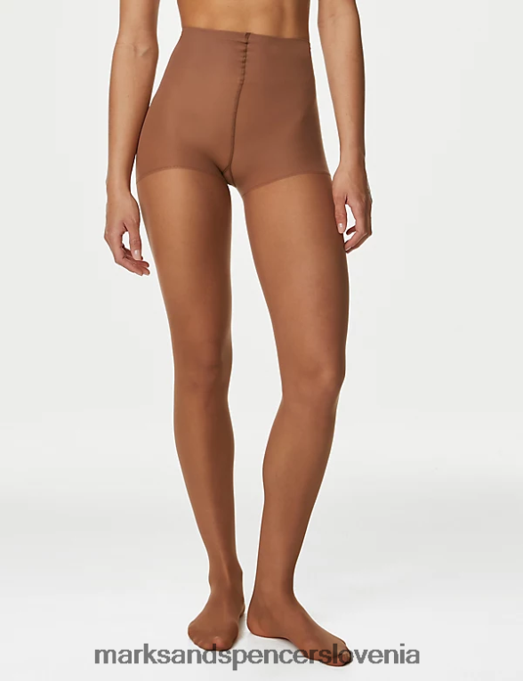 2pk flexifit 10 denier prosojne hlačne nogavice za nadzor svetlobe bogat jantar Marks & Spencer spodnje perilo uniseks 6T8F6X4453