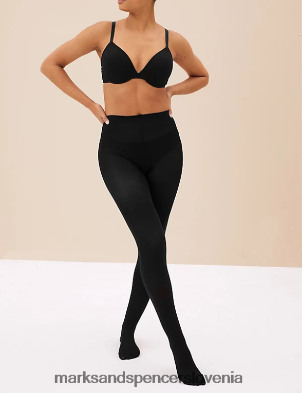 3pk 60 denier supersoft neprozorne hlačne nogavice Črna Marks & Spencer spodnje perilo uniseks 6T8F6X4674