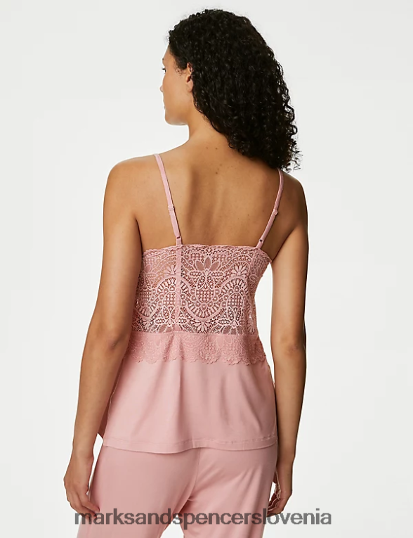 majica z mehkimi čipkastimi detajli starinska vrtnica Marks & Spencer spodnje perilo uniseks 6T8F6X3824