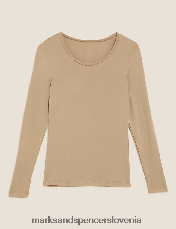 top z dolgimi rokavi heatgen plus termo rožnati kremen Marks & Spencer spodnje perilo uniseks 6T8F6X3911