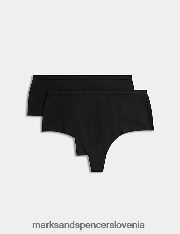 2pk svetlobne tangice no-vpl Črna Marks & Spencer spodnje perilo uniseks 6T8F6X4385