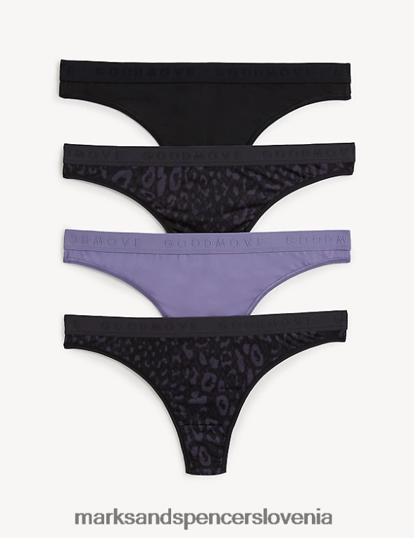 4pk brez vpl tangic vijolična mešanica Marks & Spencer spodnje perilo uniseks 6T8F6X4114