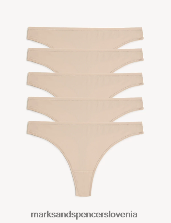 5pk no vpl tangice iz mikrovlaken z nizko postavo rožnati kremen Marks & Spencer spodnje perilo uniseks 6T8F6X4922