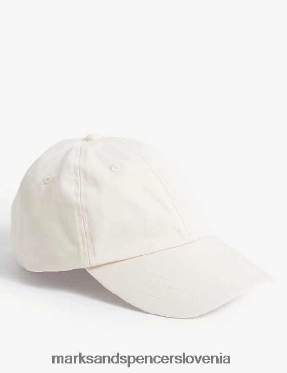 baseball kapa iz čistega bombaža krema Marks & Spencer dodatki ženske 6T8F6X3091