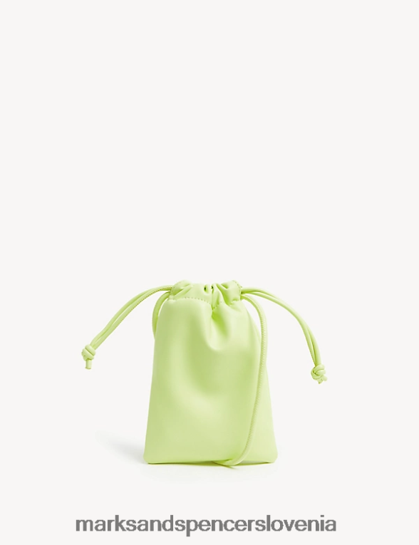 telefonska torba iz umetnega usnja mehka limeta Marks & Spencer dodatki ženske 6T8F6X2225
