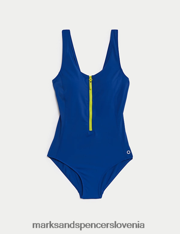 podložene kopalke z okroglim izrezom kobalt Marks & Spencer kopalke in oblačila za plažo ženske 6T8F6X1244
