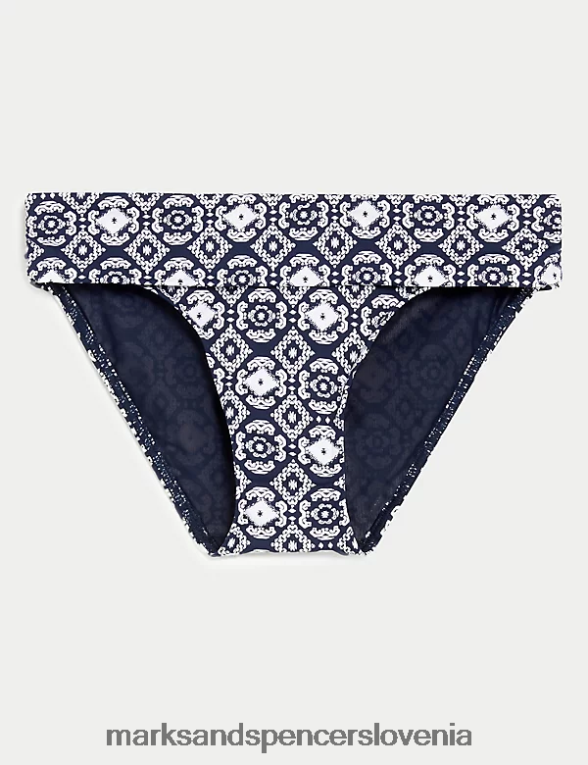potiskani zgornji del bikinija mornarska mešanica Marks & Spencer kopalke in oblačila za plažo ženske 6T8F6X3311