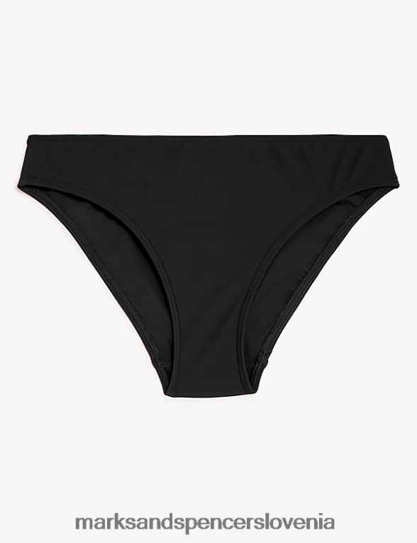 spodnji del bikinija z visokimi nogami Črna Marks & Spencer kopalke in oblačila za plažo ženske 6T8F6X2107