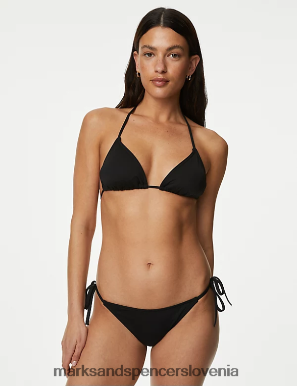 stranski spodnji del bikinija Črna Marks & Spencer kopalke in oblačila za plažo ženske 6T8F6X2389