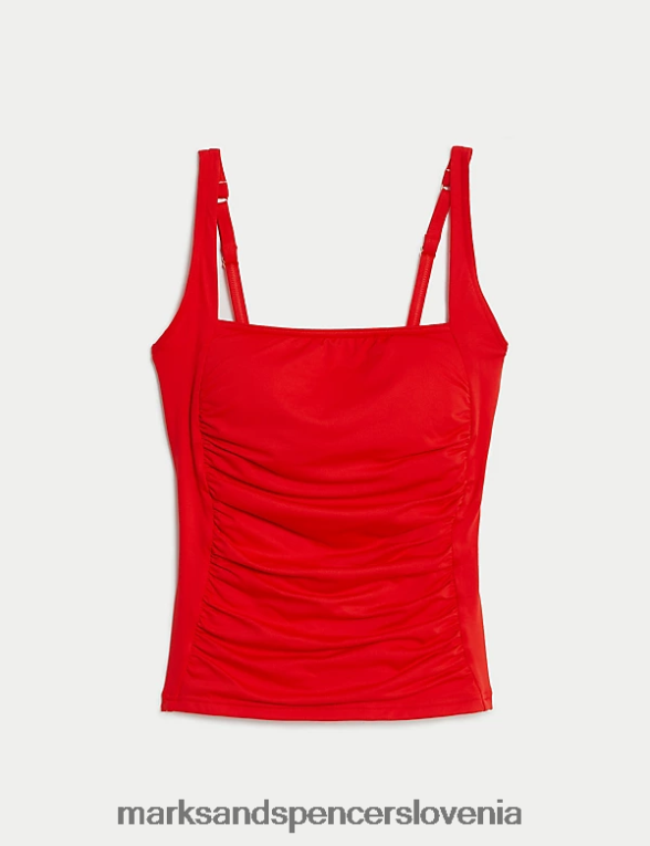 tummy control tankini top s kvadratnim izrezom mak Marks & Spencer kopalke in oblačila za plažo ženske 6T8F6X2206