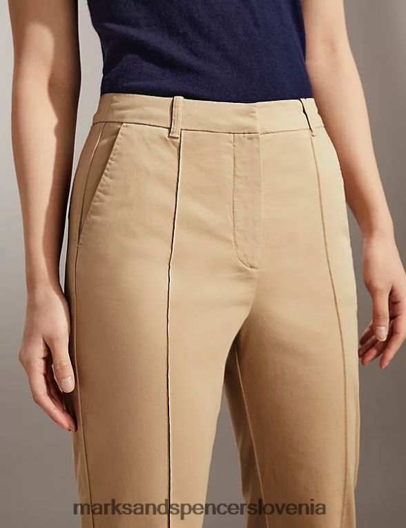ozki chinos hlače kamen Marks & Spencer oblačila ženske 6T8F6X2126