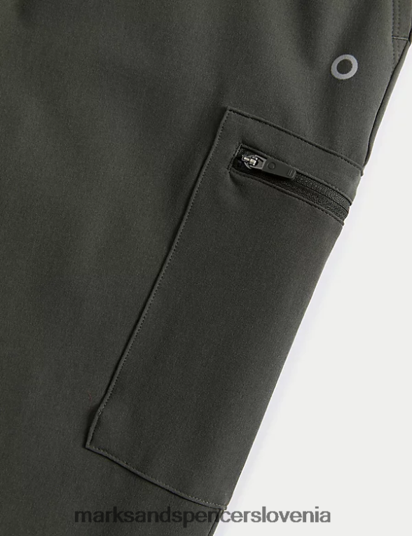 stormwear ravne pohodne hlače temno olivno Marks & Spencer oblačila ženske 6T8F6X3305