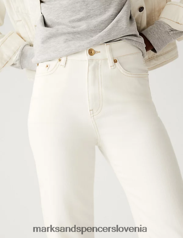 boyfriend ankle grazer jeans lahka krema Marks & Spencer oblačila ženske 6T8F6X2632