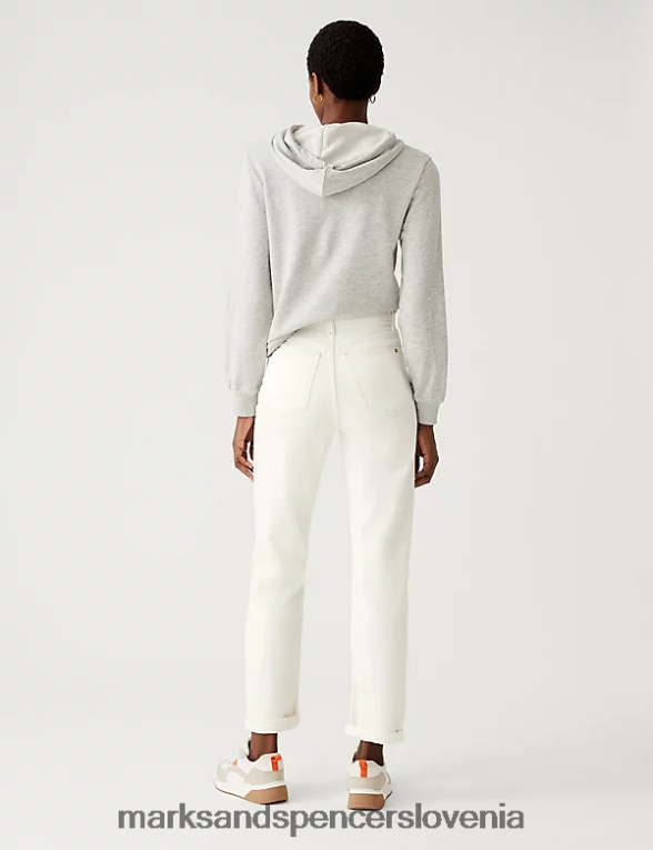 boyfriend ankle grazer jeans lahka krema Marks & Spencer oblačila ženske 6T8F6X2632