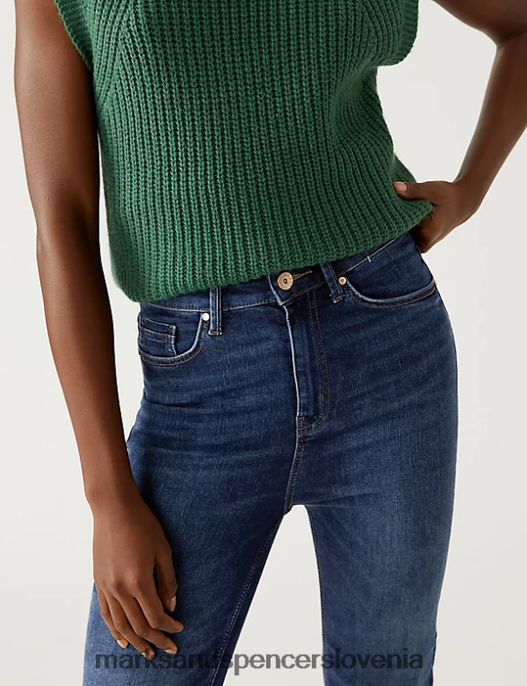 harper supersoft cigaret jeans indigo Marks & Spencer oblačila ženske 6T8F6X3086