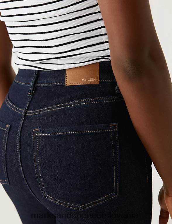 ivy supersoft ozke kavbojke z visokim pasom indigo mešanica Marks & Spencer oblačila ženske 6T8F6X784