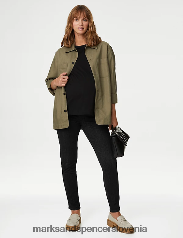 nosečniške ivy over bump skinny jeans Črna Marks & Spencer oblačila ženske 6T8F6X2844