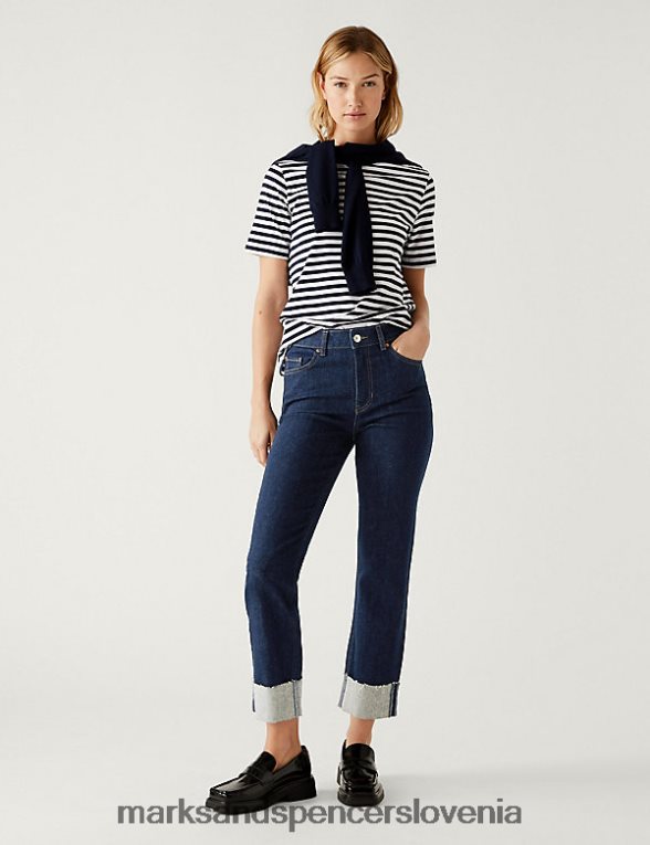 ozke kavbojke grazer indigo Marks & Spencer oblačila ženske 6T8F6X1676
