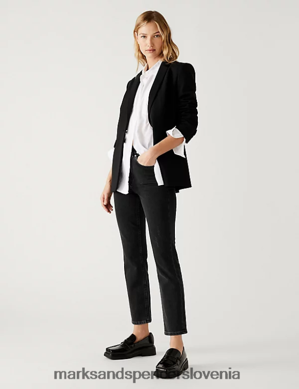 ozke kavbojke grazer Črna Marks & Spencer oblačila ženske 6T8F6X2001