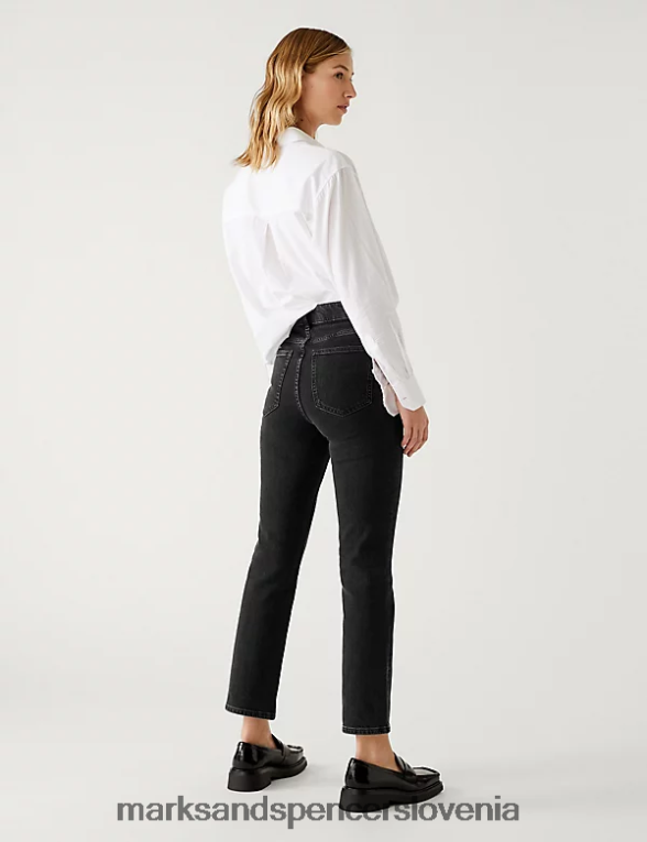 ozke kavbojke grazer Črna Marks & Spencer oblačila ženske 6T8F6X2001