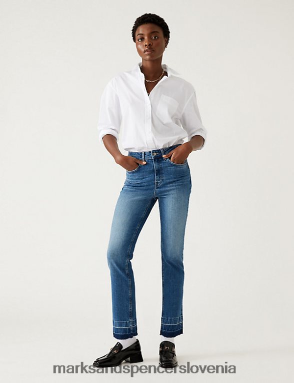 ozke kavbojke grazer srednji indigo Marks & Spencer oblačila ženske 6T8F6X2000
