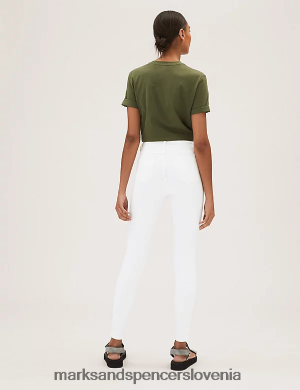 ozke kavbojke ivy bela Marks & Spencer oblačila ženske 6T8F6X3411