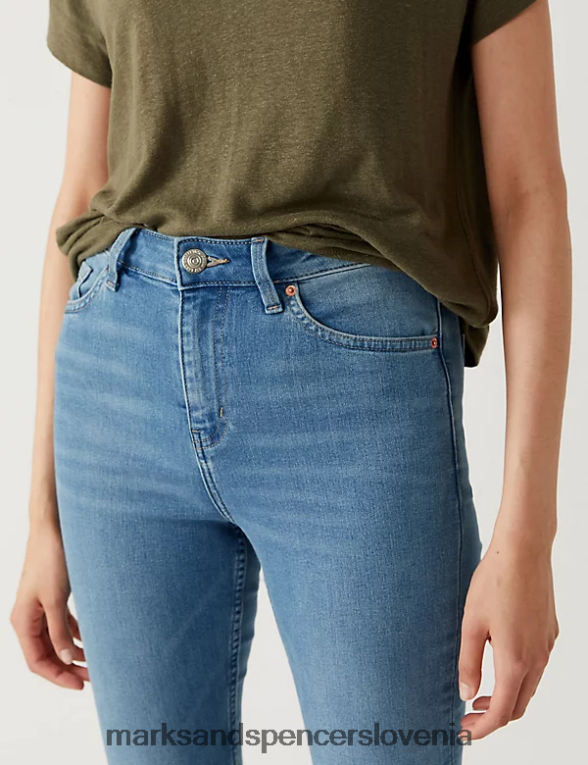 ozke kavbojke ivy svetlo indigo Marks & Spencer oblačila ženske 6T8F6X3414
