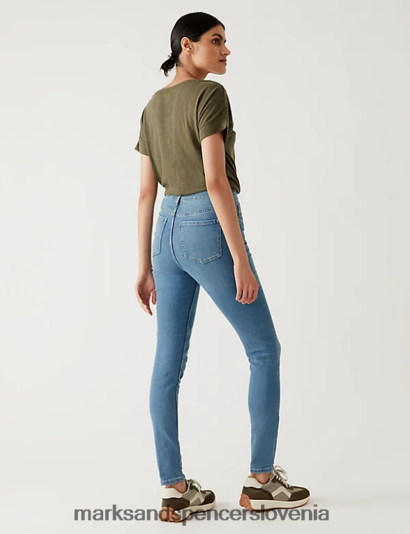 ozke kavbojke ivy svetlo indigo Marks & Spencer oblačila ženske 6T8F6X3414