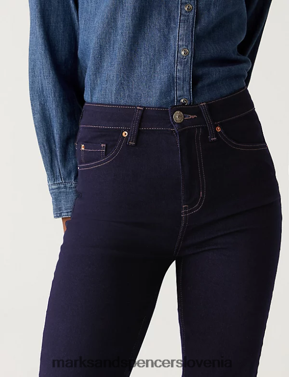 sienna ravne kavbojke z raztegljivimi nogami indigo mešanica Marks & Spencer oblačila ženske 6T8F6X2754