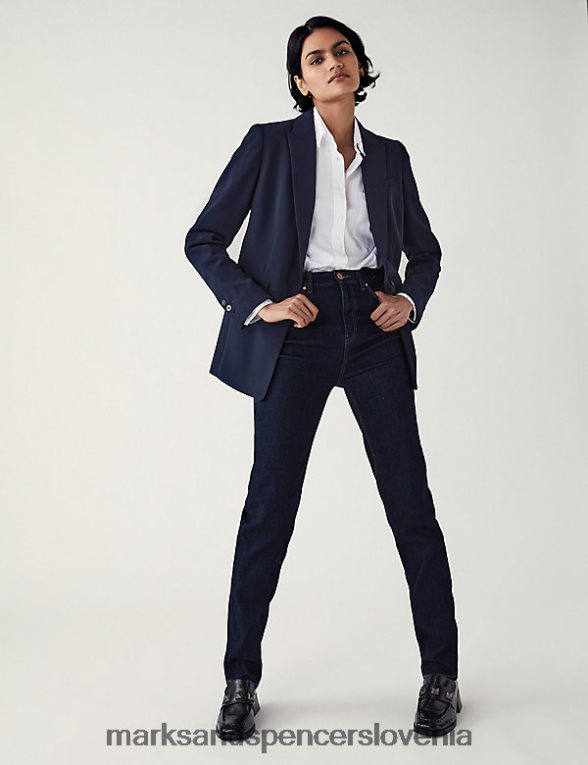 sienna supersoft ravne kavbojke indigo mešanica Marks & Spencer oblačila ženske 6T8F6X642