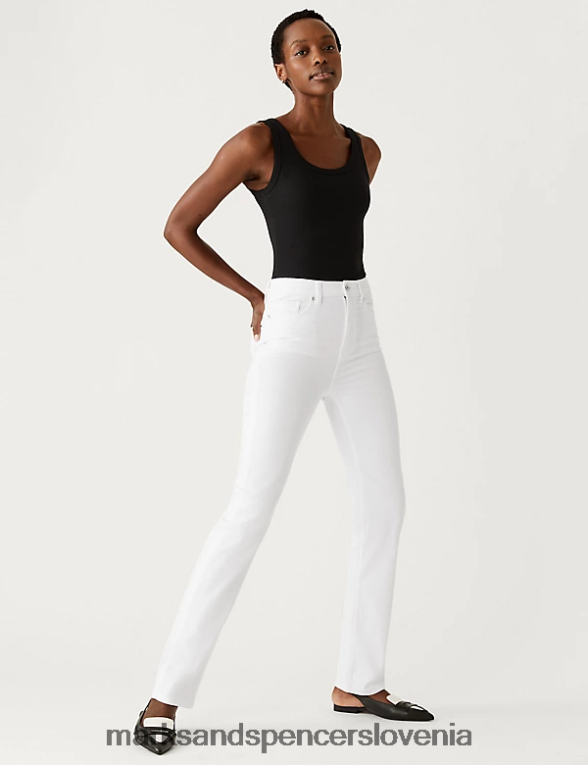 sienna supersoft ravne kavbojke nežno bela Marks & Spencer oblačila ženske 6T8F6X1034