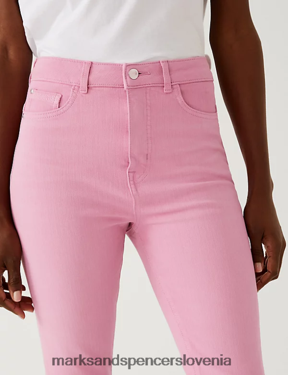 čarobne kratke hlače iz jeansa do kolen roza Marks & Spencer oblačila ženske 6T8F6X2975