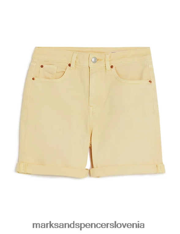 denim boyfriend kratke hlače bledo zlato Marks & Spencer oblačila ženske 6T8F6X1788
