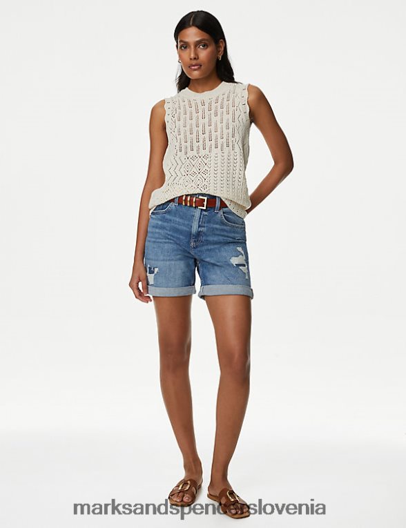 denim boyfriend kratke hlače denim mix Marks & Spencer oblačila ženske 6T8F6X2805