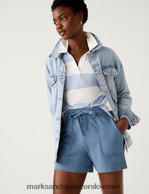 jogger kratke hlače iz bogatega bombaža ocean Marks & Spencer oblačila ženske 6T8F6X1193