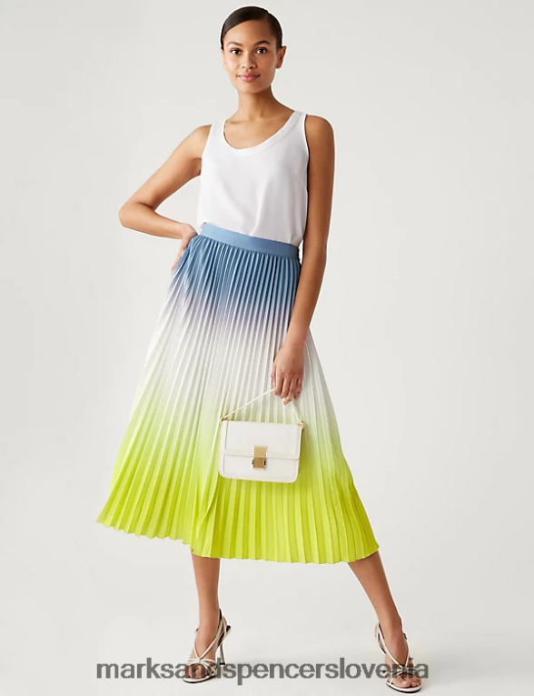 ombre nagubano midaxi krilo multi Marks & Spencer oblačila ženske 6T8F6X1466