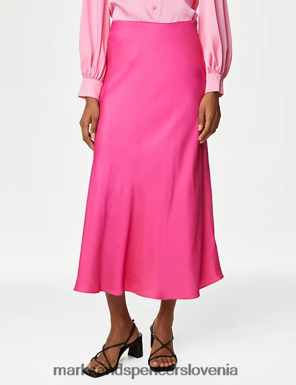 slip krilo midaxi iz satena potonika Marks & Spencer oblačila ženske 6T8F6X3294