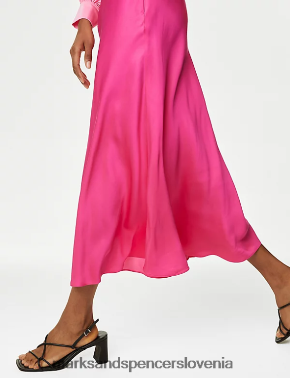 slip krilo midaxi iz satena potonika Marks & Spencer oblačila ženske 6T8F6X3294