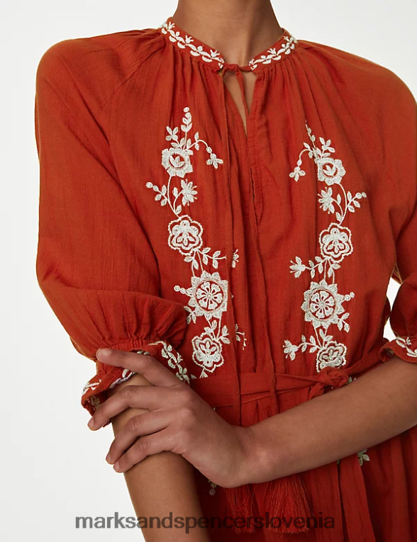 čisti bombaž beach cover up kaftan baker Marks & Spencer oblačila ženske 6T8F6X1798