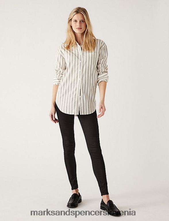2 paketa jeggins z visokim pasom modra/črna Marks & Spencer oblačila ženske 6T8F6X3522