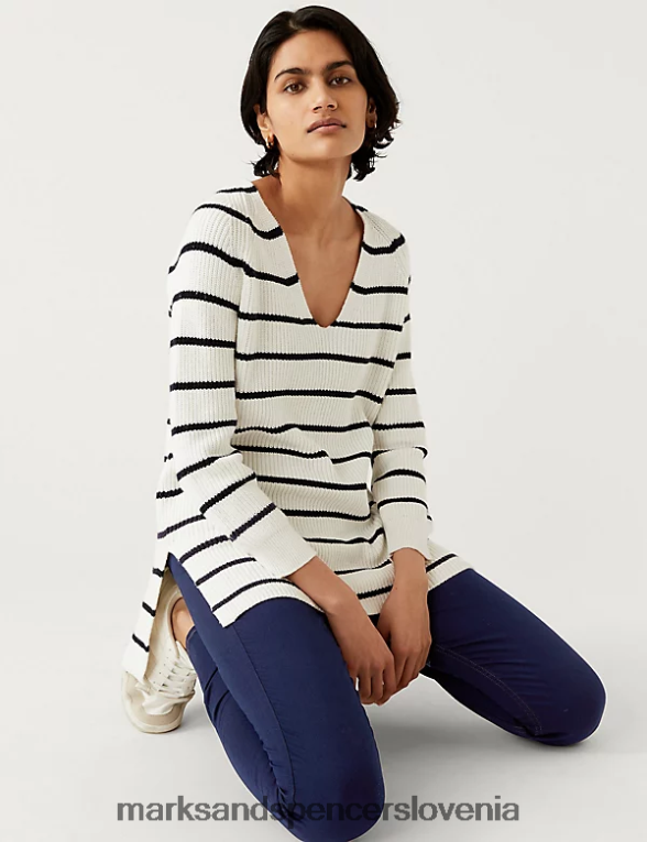jeggings z visokim pasom indigo mešanica Marks & Spencer oblačila ženske 6T8F6X3