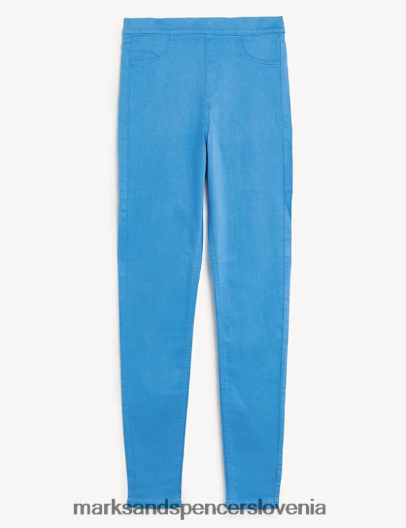 jeggings z visokim pasom turkizna Marks & Spencer oblačila ženske 6T8F6X72