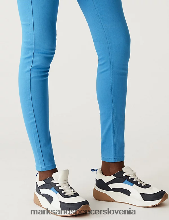 jeggings z visokim pasom turkizna Marks & Spencer oblačila ženske 6T8F6X72