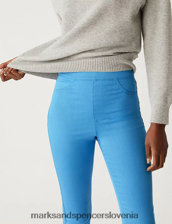 jeggings z visokim pasom turkizna Marks & Spencer oblačila ženske 6T8F6X72