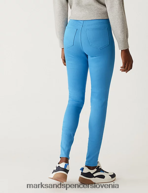 jeggings z visokim pasom turkizna Marks & Spencer oblačila ženske 6T8F6X72