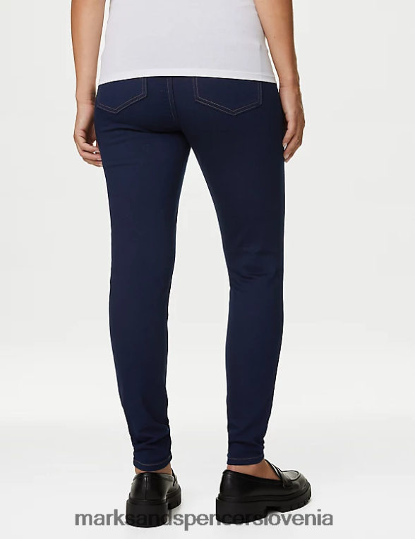 nosečniške jeggings over bump indigo mešanica Marks & Spencer oblačila ženske 6T8F6X2671