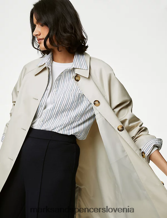 bombažni avtoplašč stormwear buff Marks & Spencer oblačila ženske 6T8F6X406