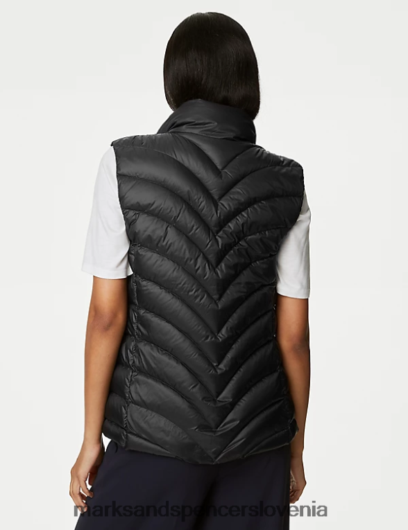 jopica s perjem in puhom Črna Marks & Spencer oblačila ženske 6T8F6X2068